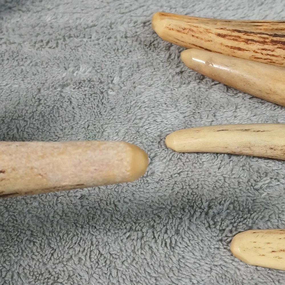 Vintage Voos Steak Knife Set 6pc Stag Handle Style Dining 1954 Dated Mid Century